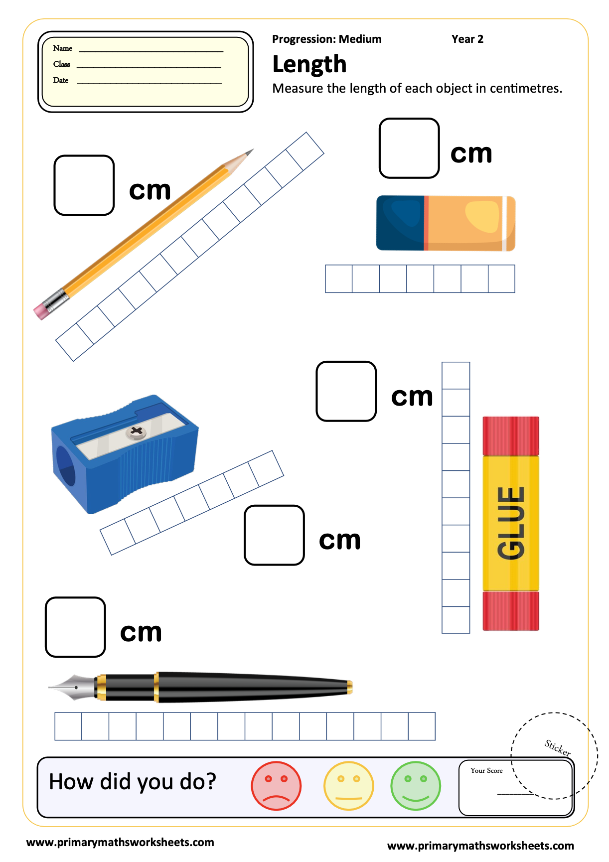 Year 2 Measurement Worksheets