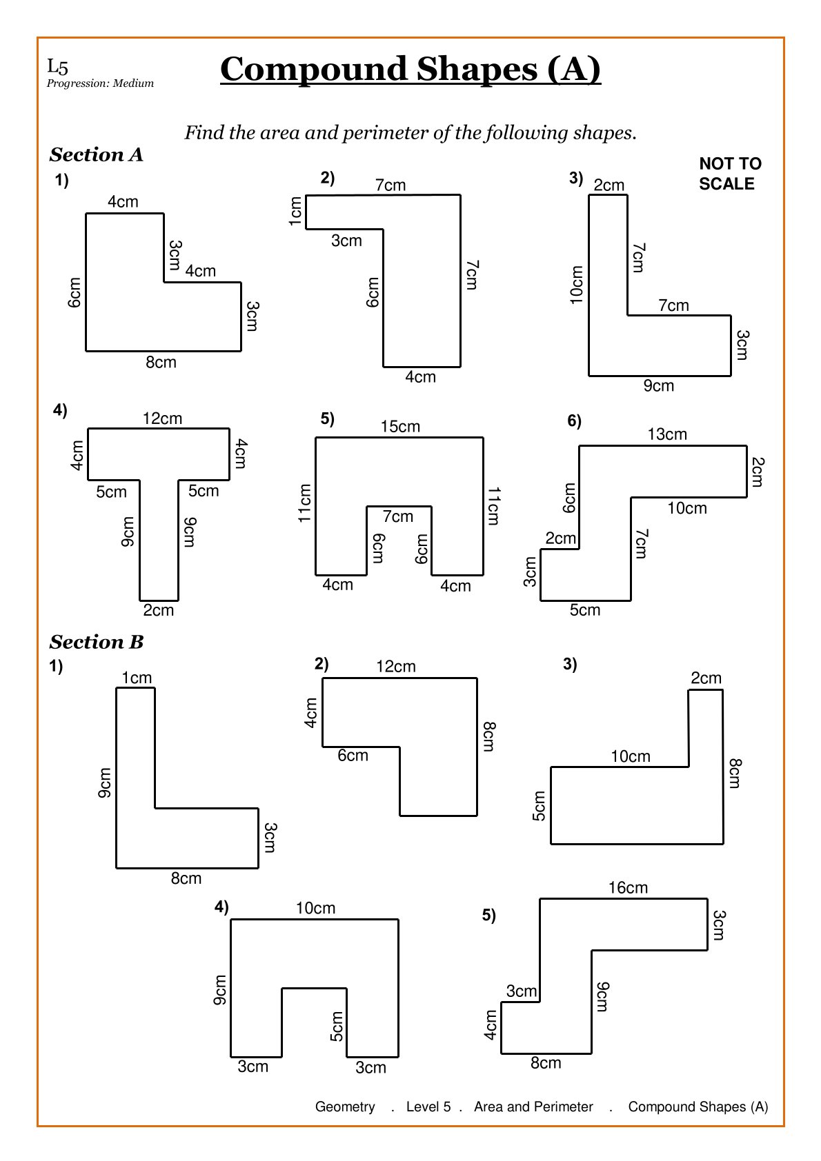 Year 7 Area Worksheets