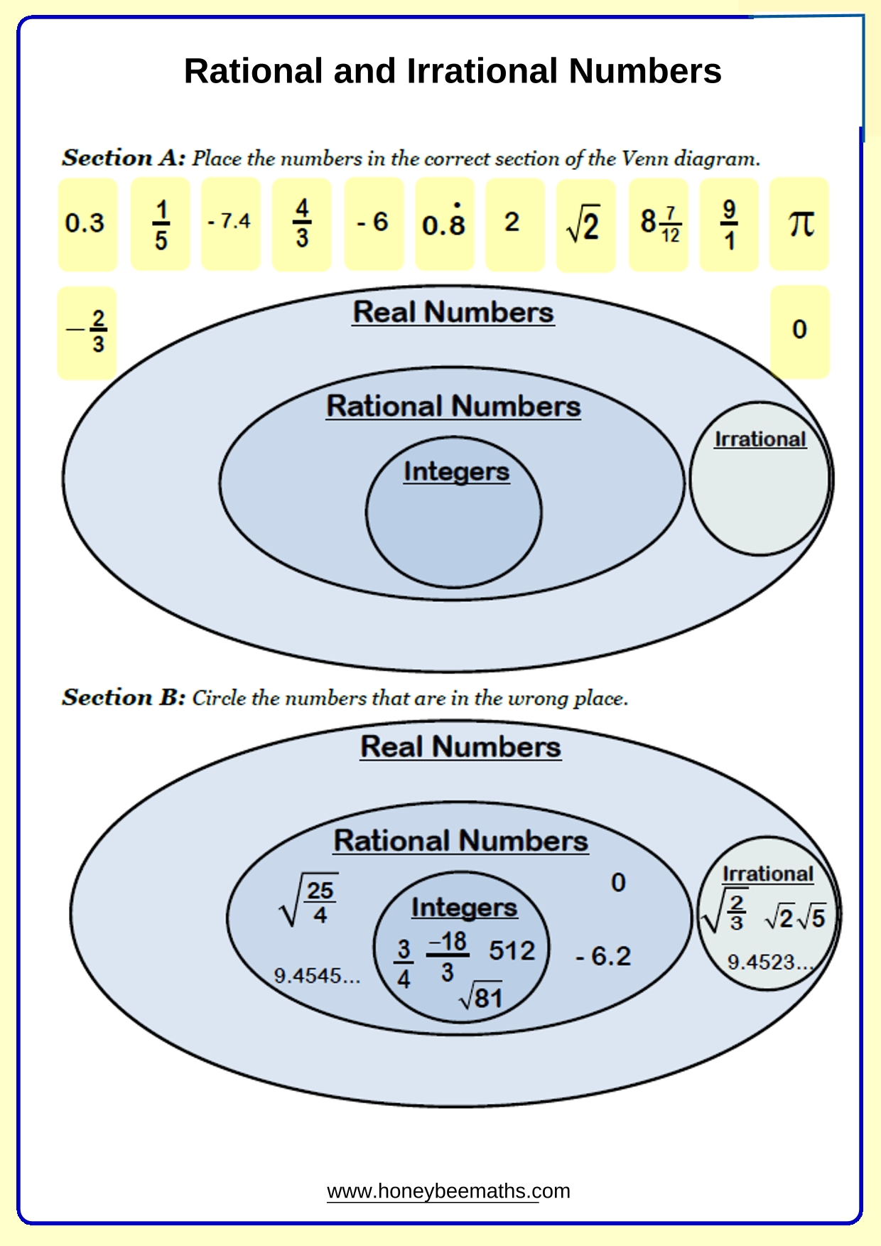 Year 11 Surds Worksheets