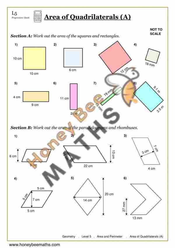 Area of Quadrilaterals (A)