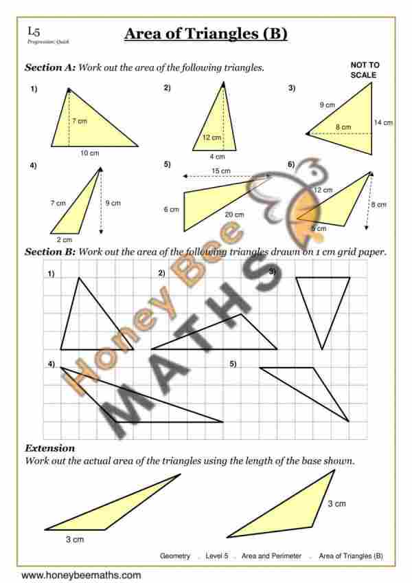 Area of Triangles (B)