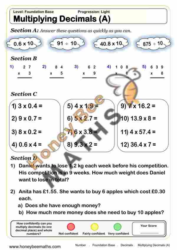 Multiplying Decimals (A)